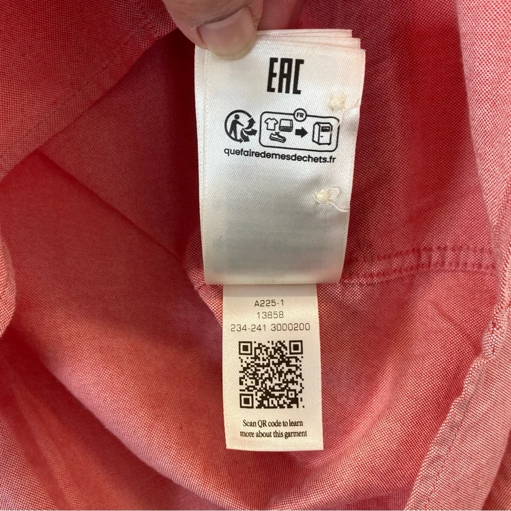Gant Shirt Regular Fit Oxford Men’s Classic Cotton S 38/35 Pink Button Down - Picture 13 of 16